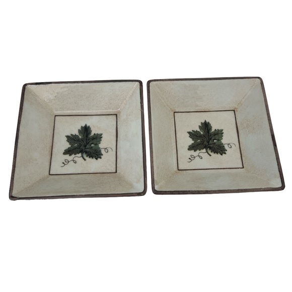 Williams-Sonoma Square Leaf Italian Pasta Bowls - Set of 2 - Picture 1 of 11